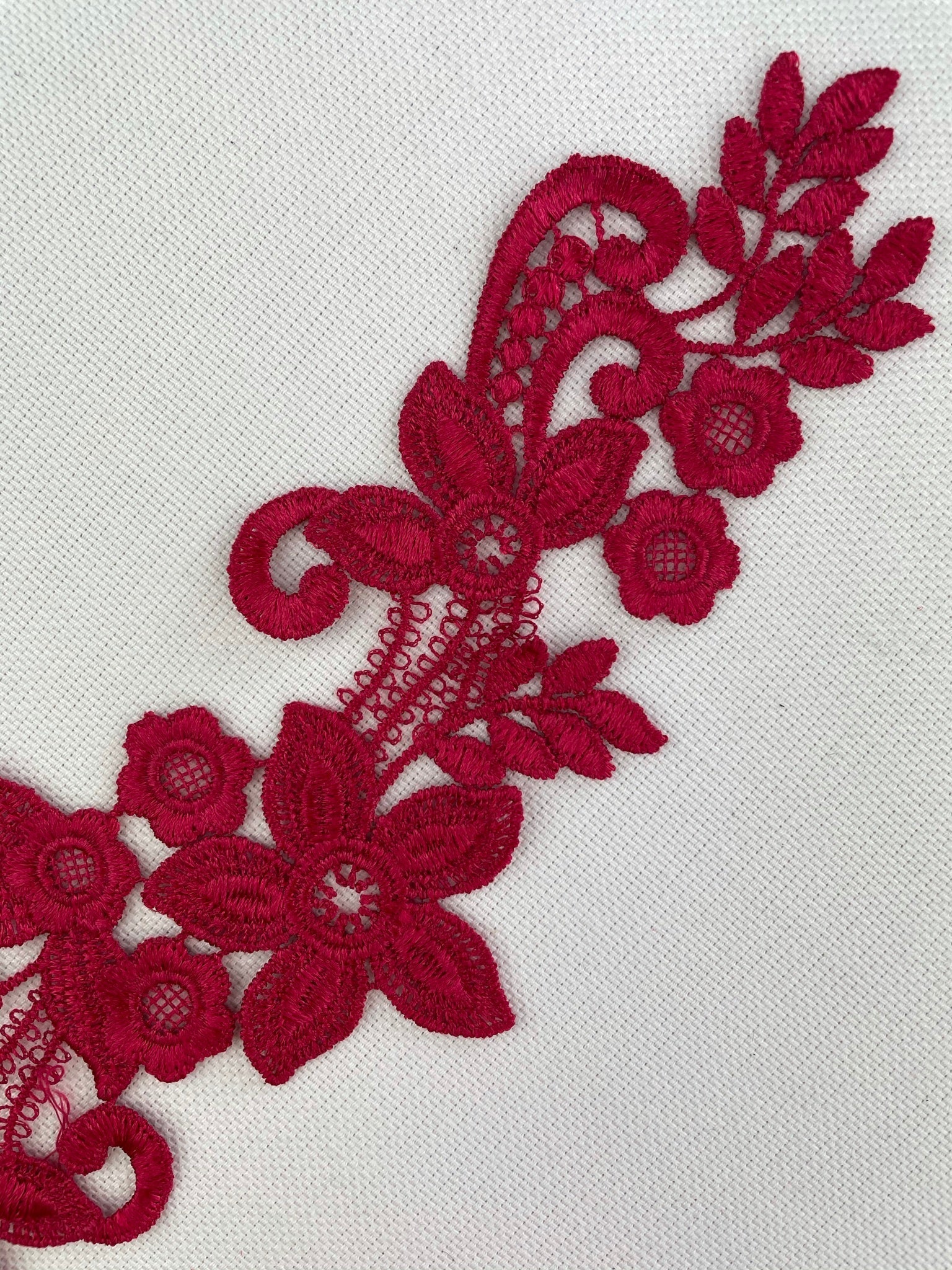 LA - 014 - Dark Red lace Pair - Aleemahs