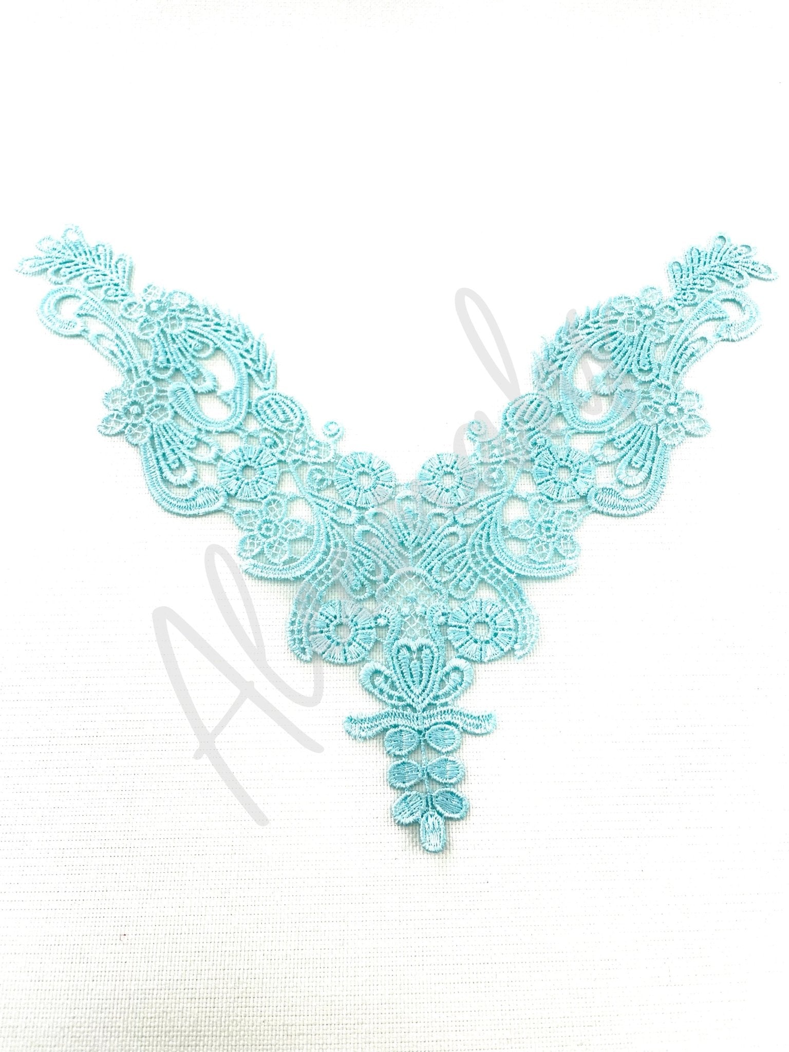 LA - 018: Blue neckline - Aleemahs