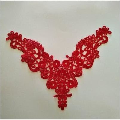 LA - 018: Red neck piece - Aleemahs