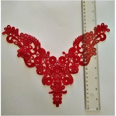 LA - 018: Red neck piece - Aleemahs