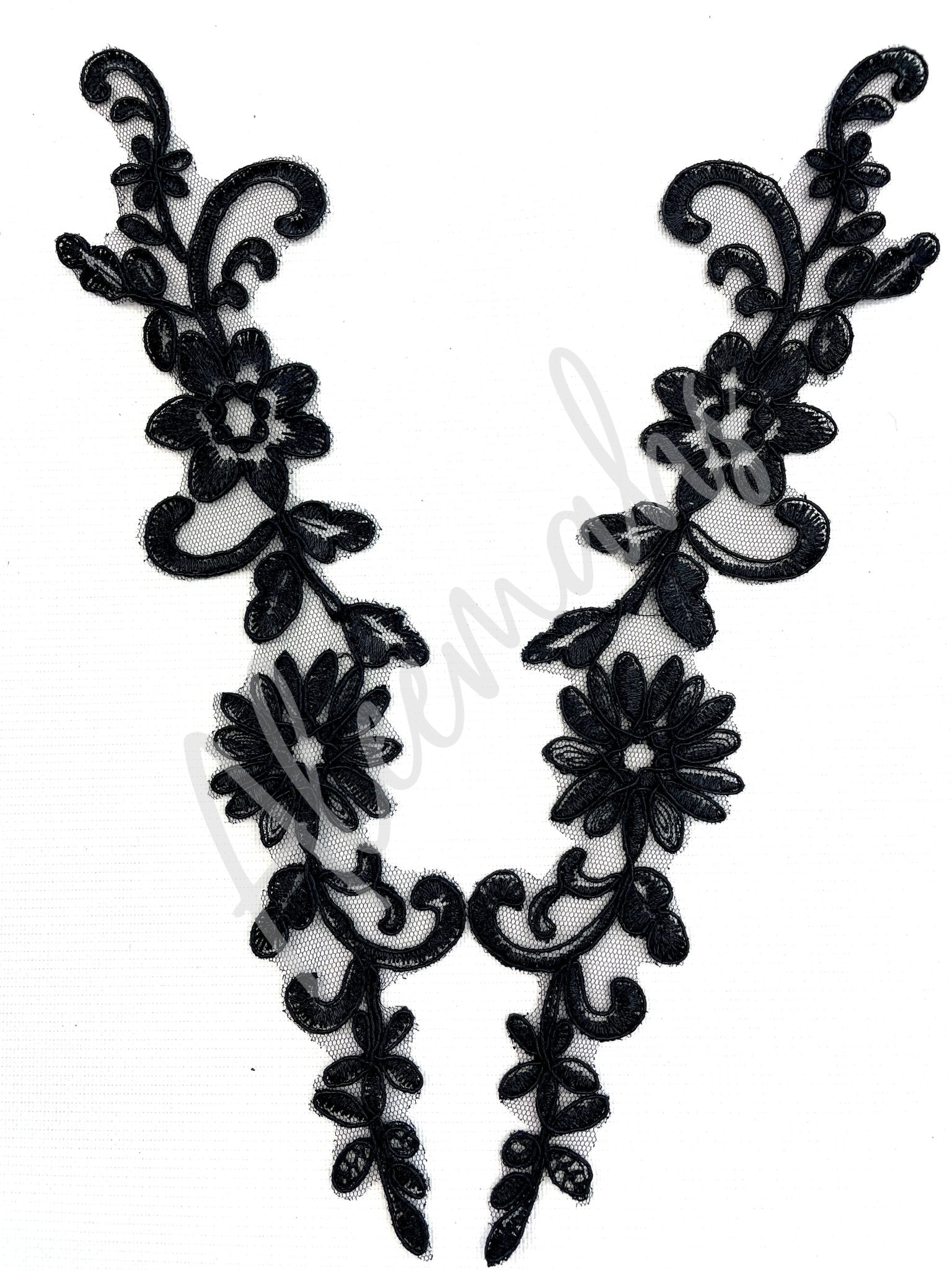 LA - 031: Lace applique pair - Aleemahs
