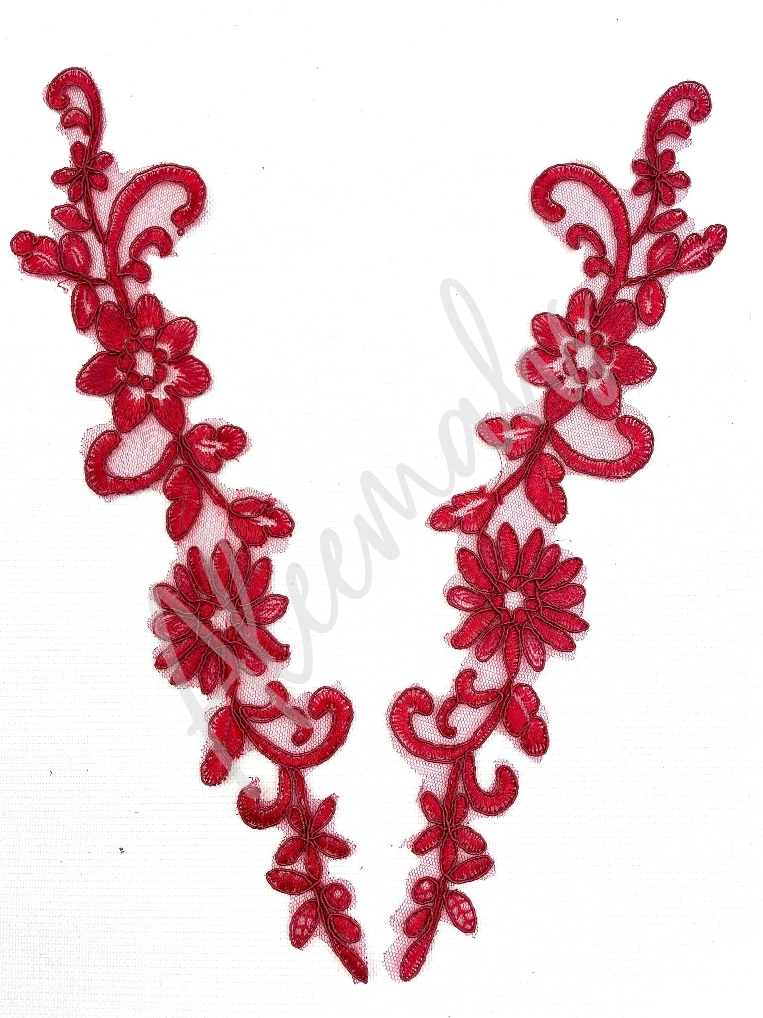 LA - 031: Lace applique pair - Aleemahs