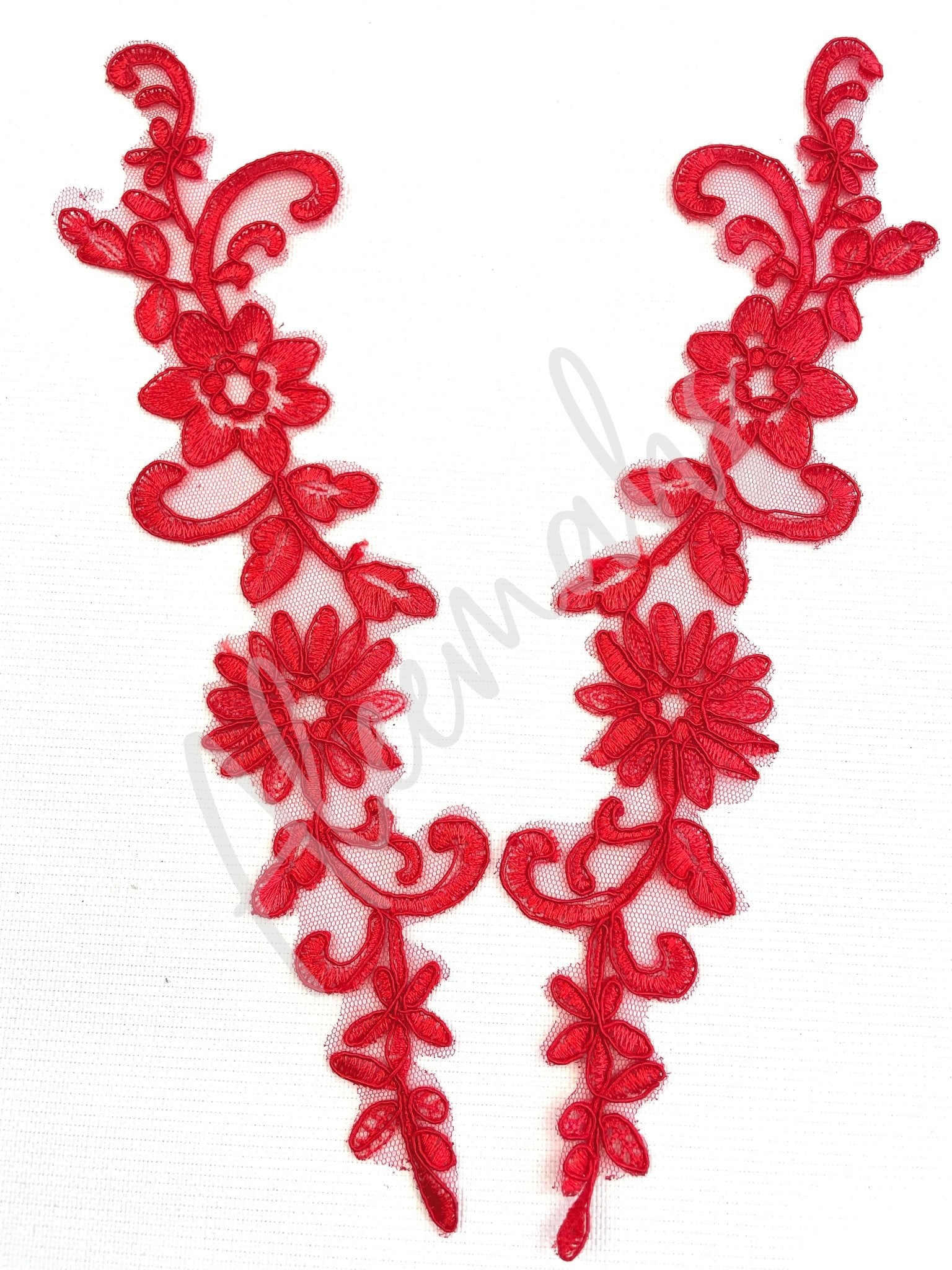LA - 031: Lace applique pair - Aleemahs