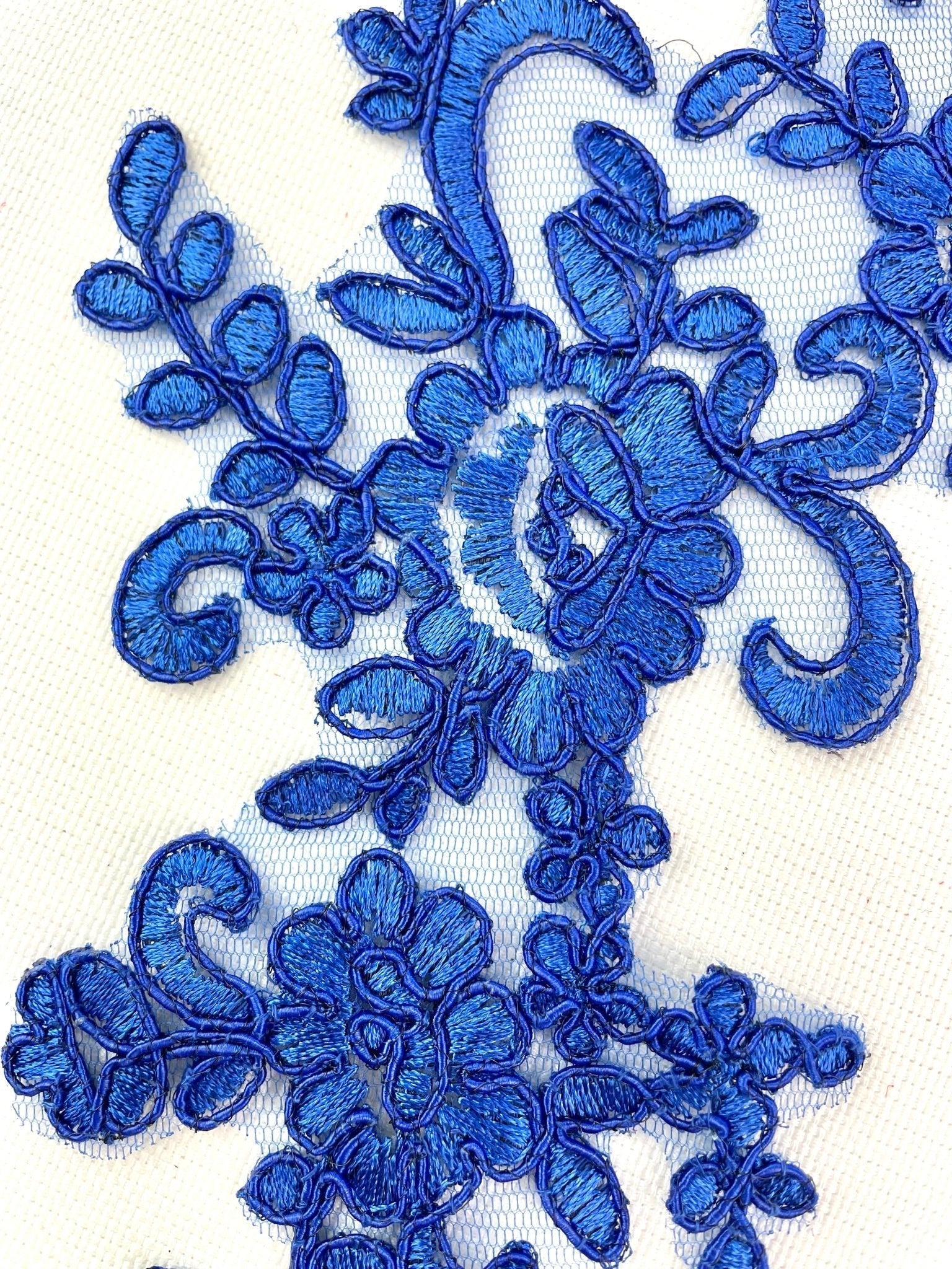 LA - 040: Royal blue lace pair - Aleemahs