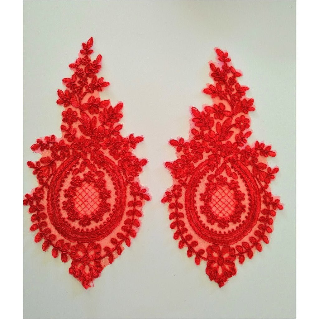 LA - 049: Red lace pair - Aleemahs