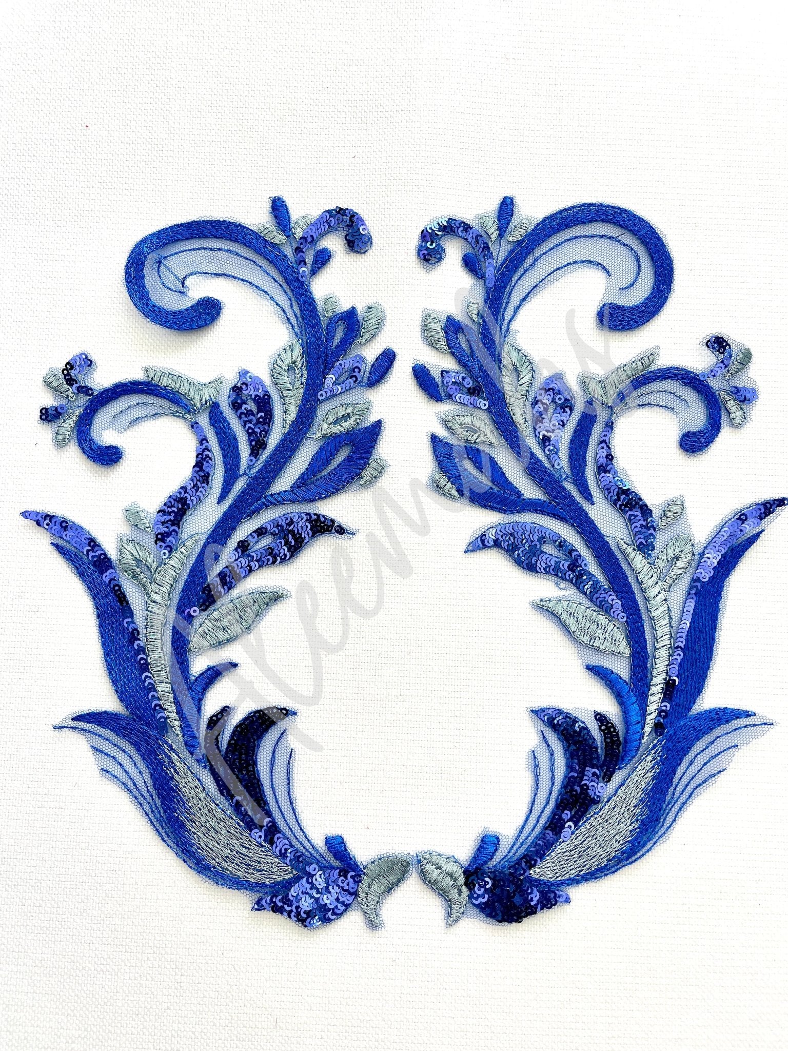 LA - 052: Royal Blue lace pair - Aleemahs