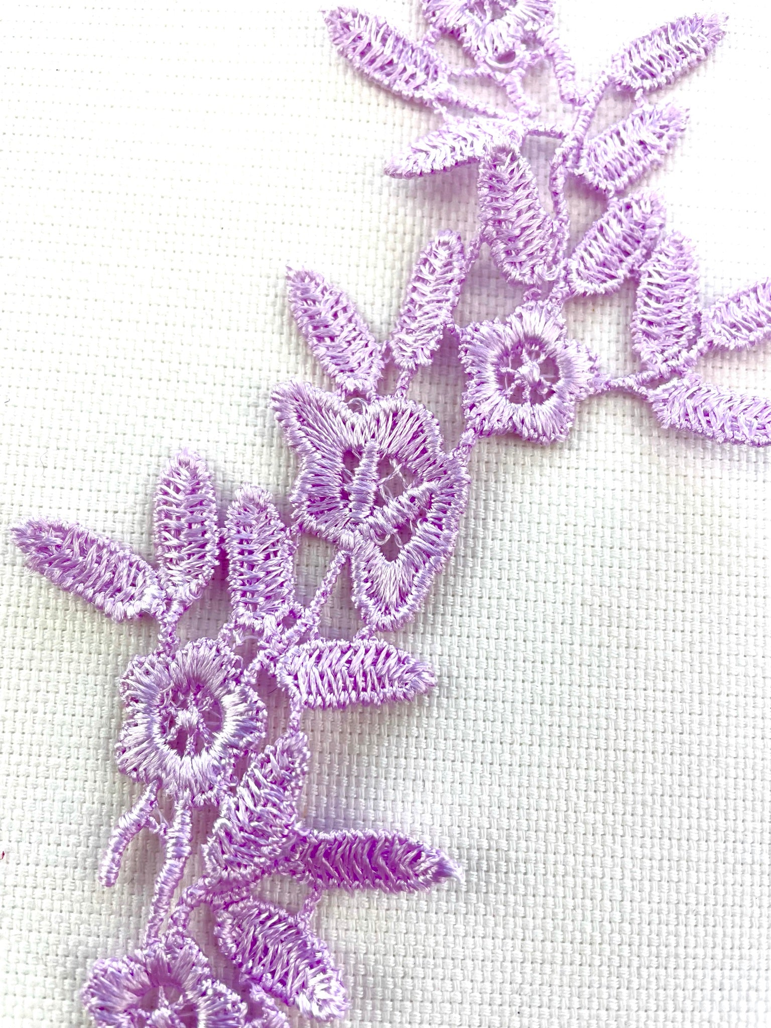 LA - 057: Lilac long floral pair - Aleemahs