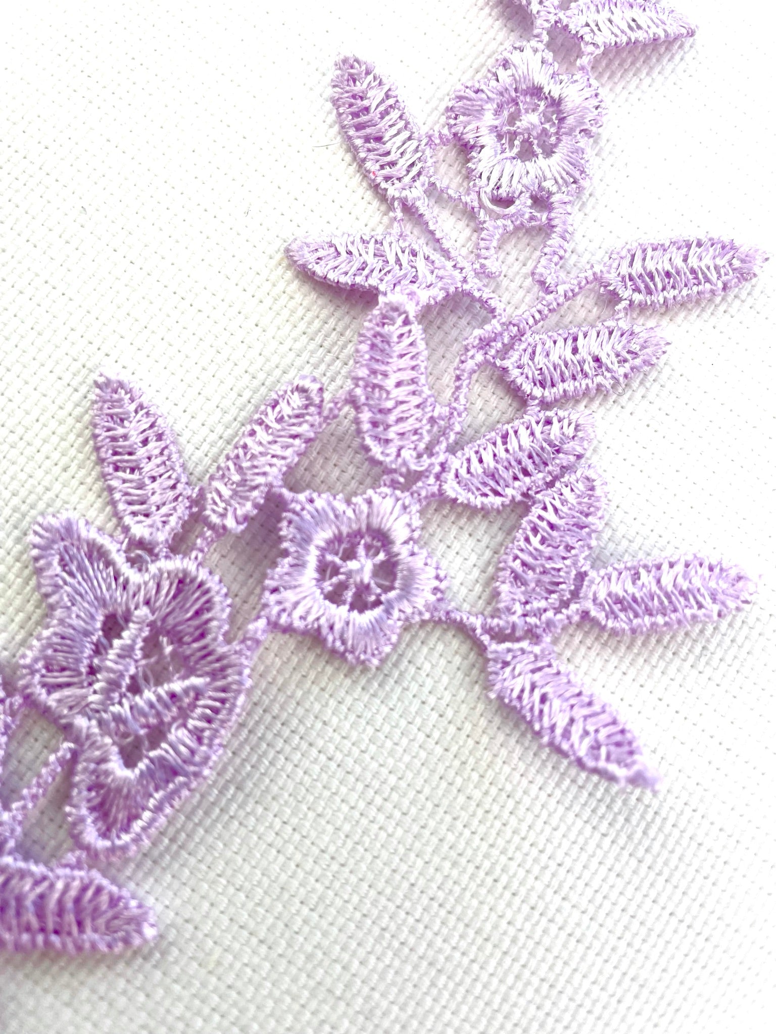 LA - 057: Lilac long floral pair - Aleemahs