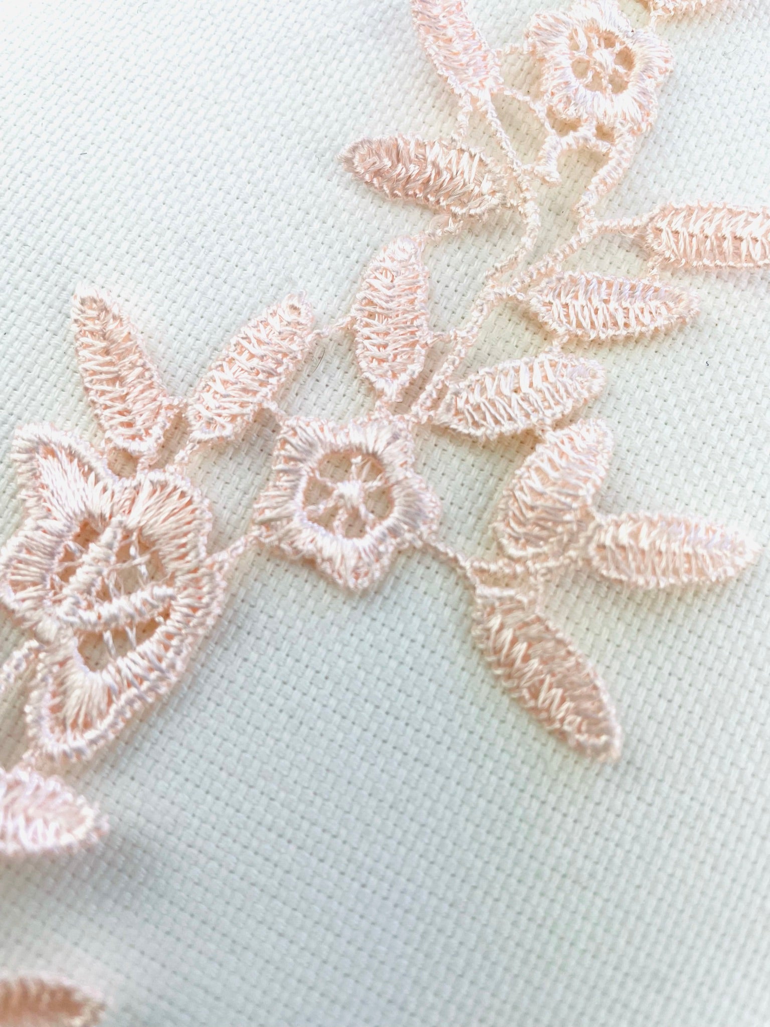 LA - 057: Peach long floral pair - Aleemahs