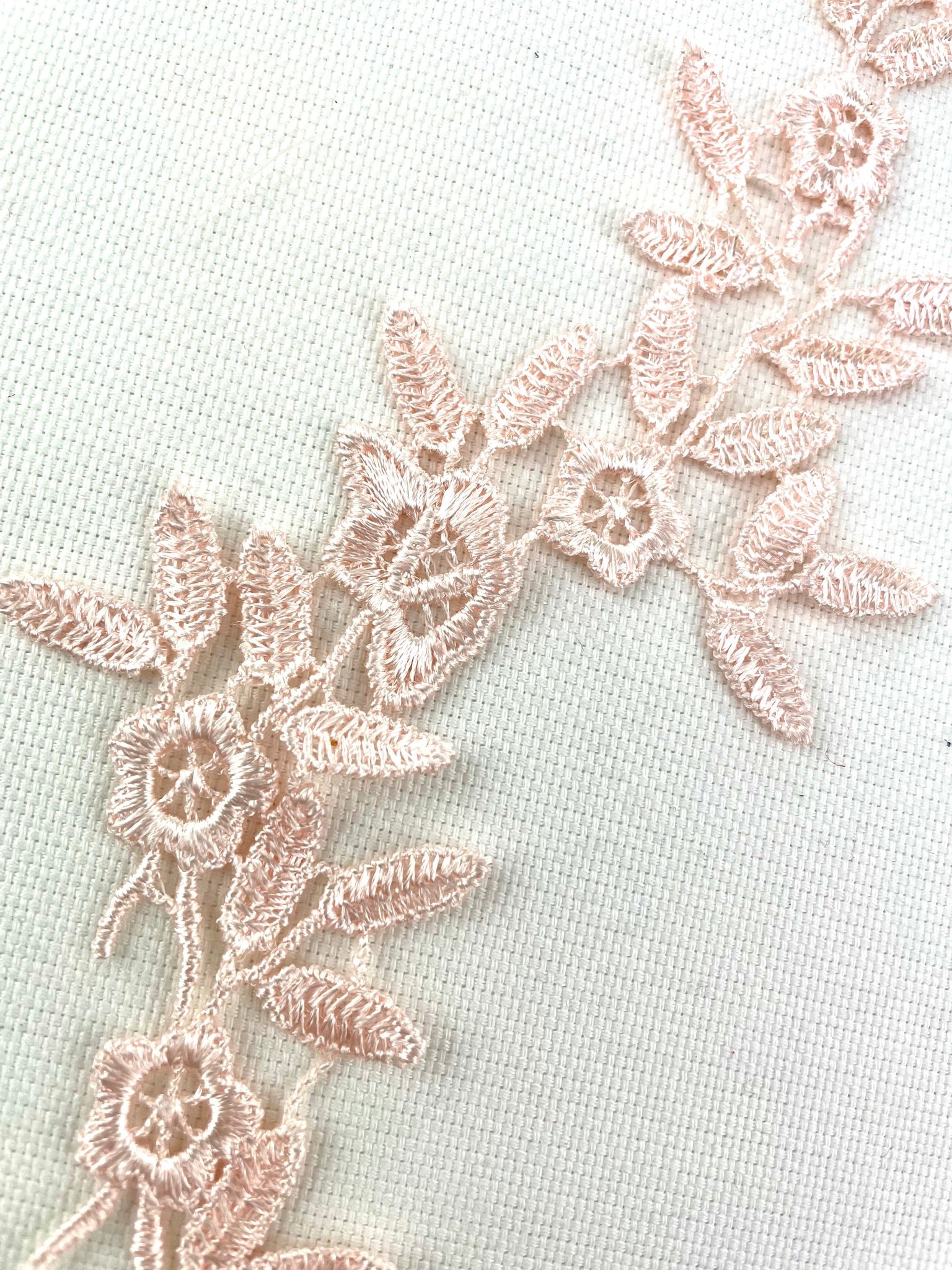 LA - 057: Peach long floral pair - Aleemahs