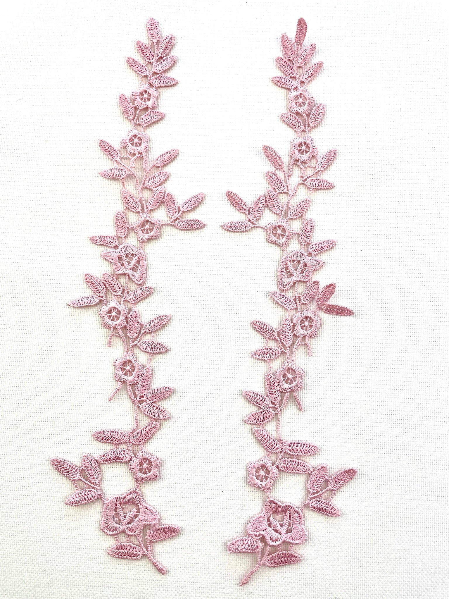 LA - 057: Pink long floral pair - Aleemahs