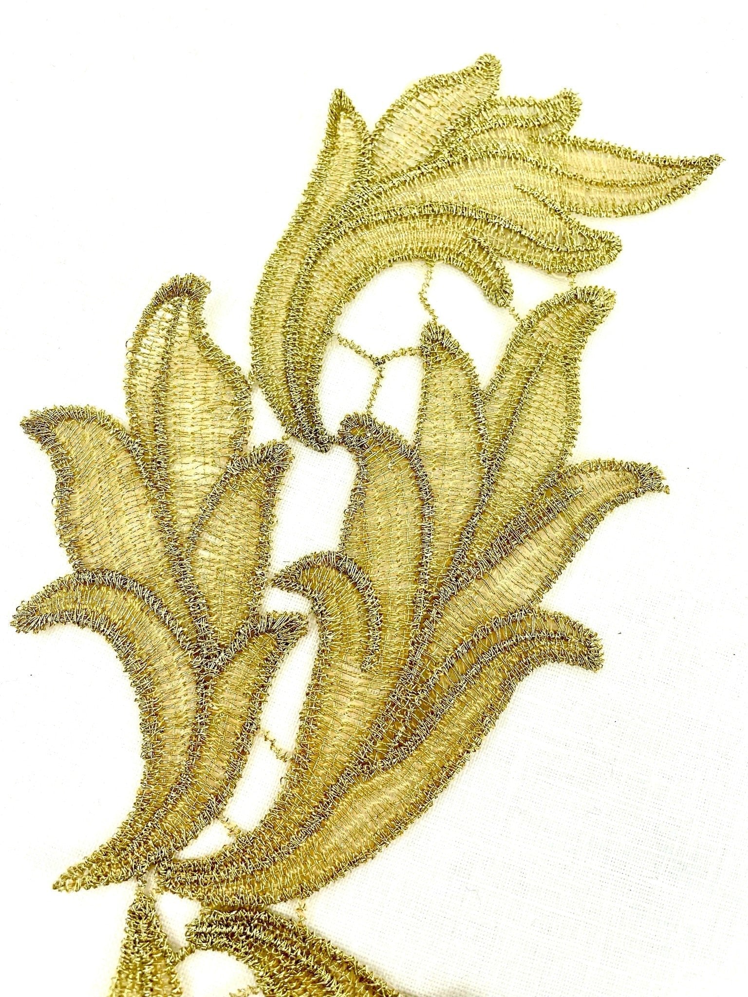 LA - 1010 Gold applique pair - Aleemahs
