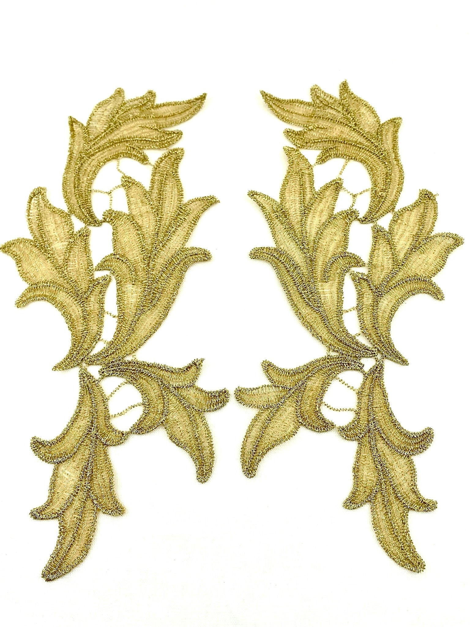 LA - 1010 Gold applique pair - Aleemahs