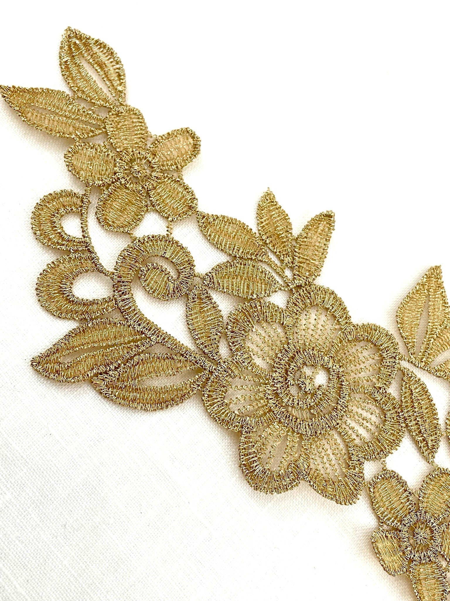 LA - 1012 Antique Gold applique pair - Aleemahs