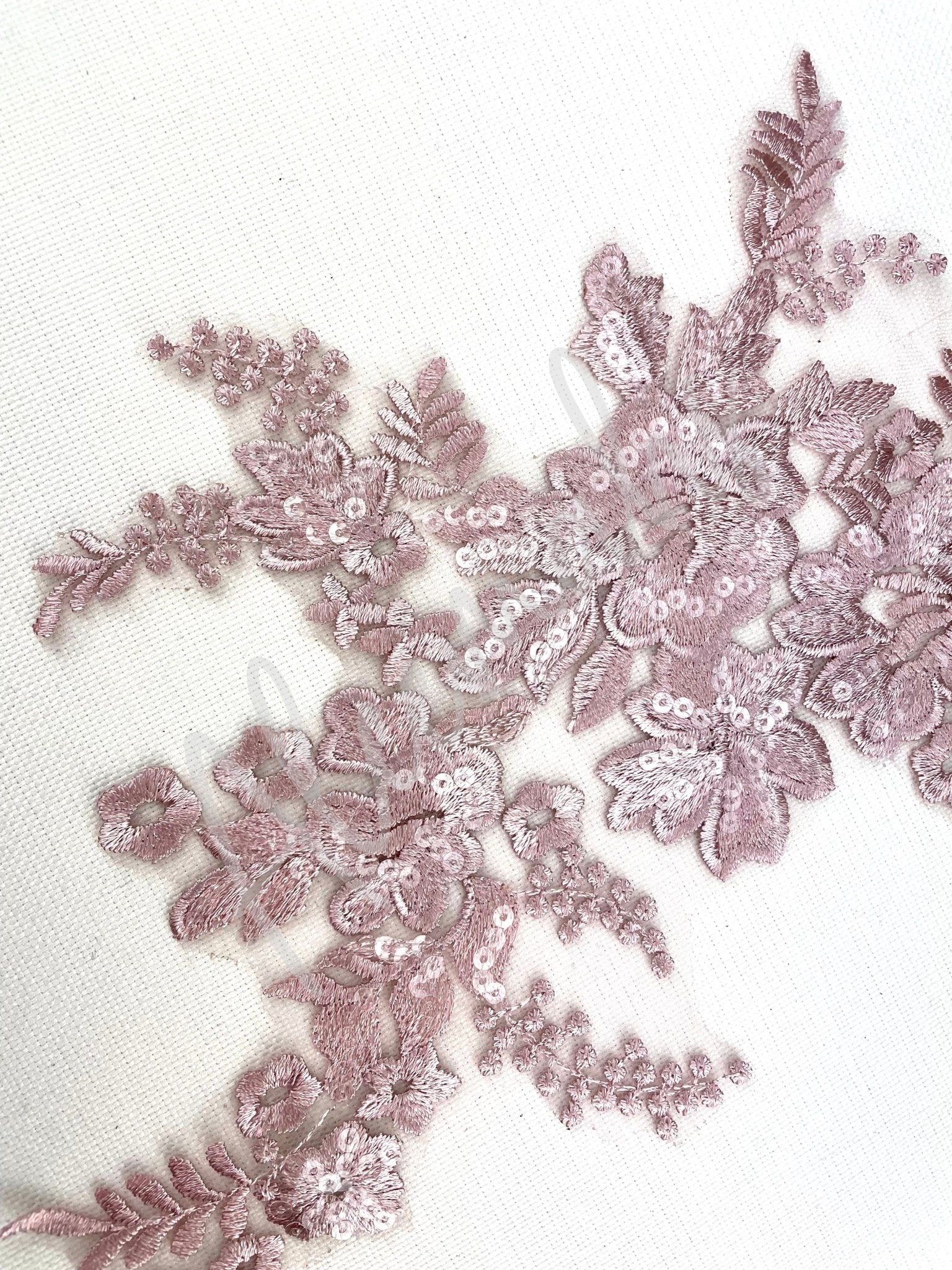 LA - 1068 Dusty Pink lace Pair - Aleemahs