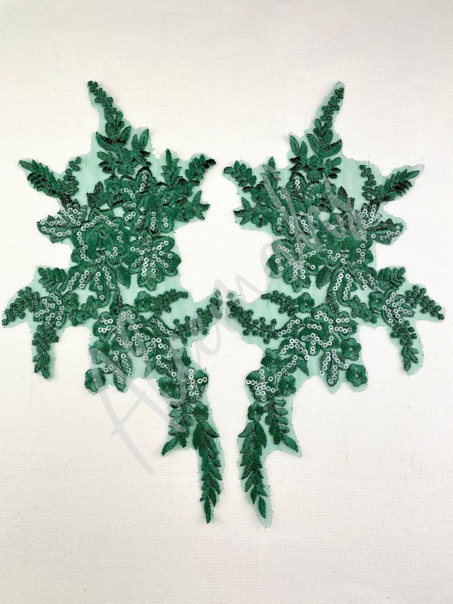 LA - 1068 Green lace Pair - Aleemahs