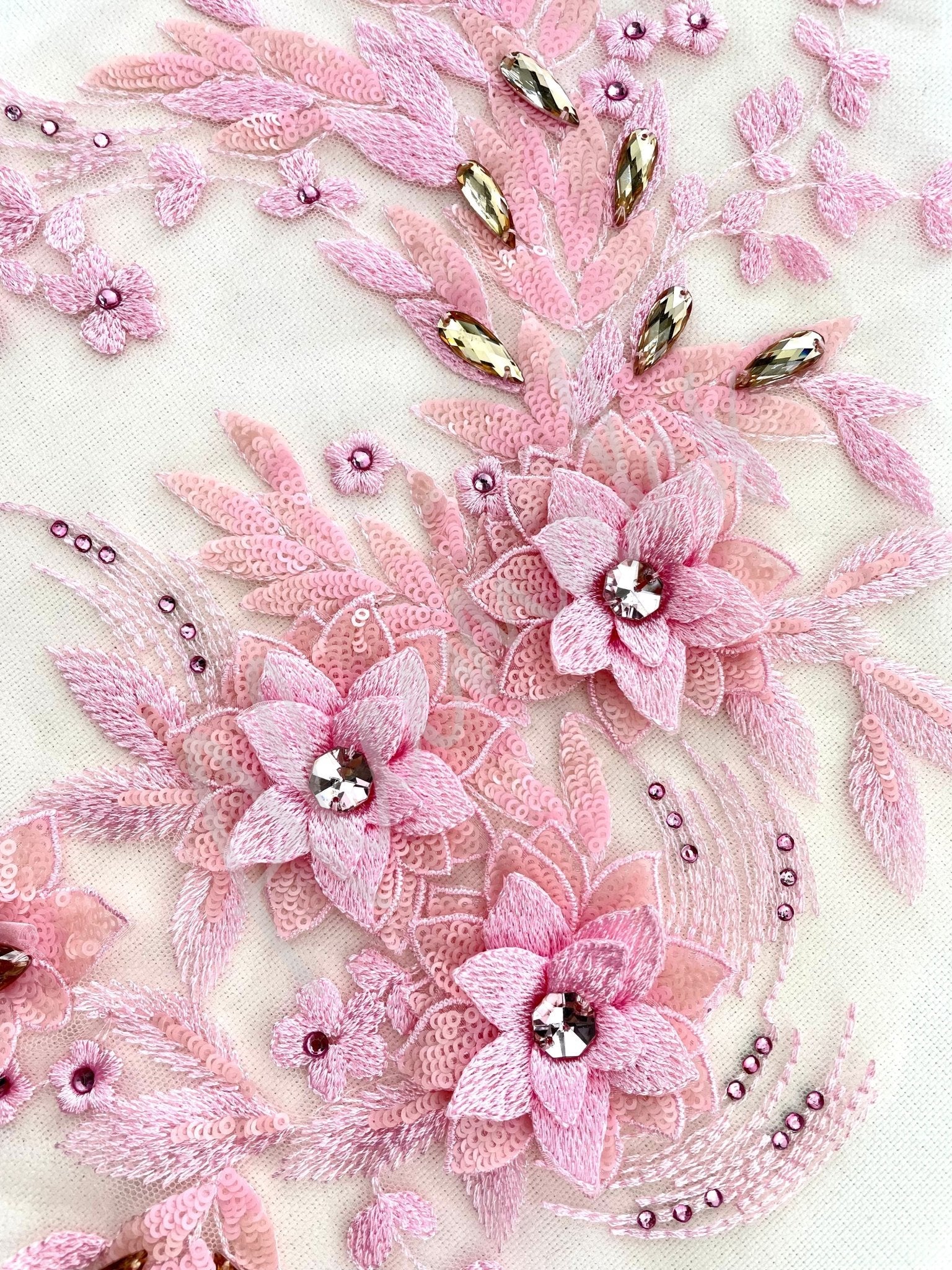 LA - 145 Light Pink lace piece - Aleemahs