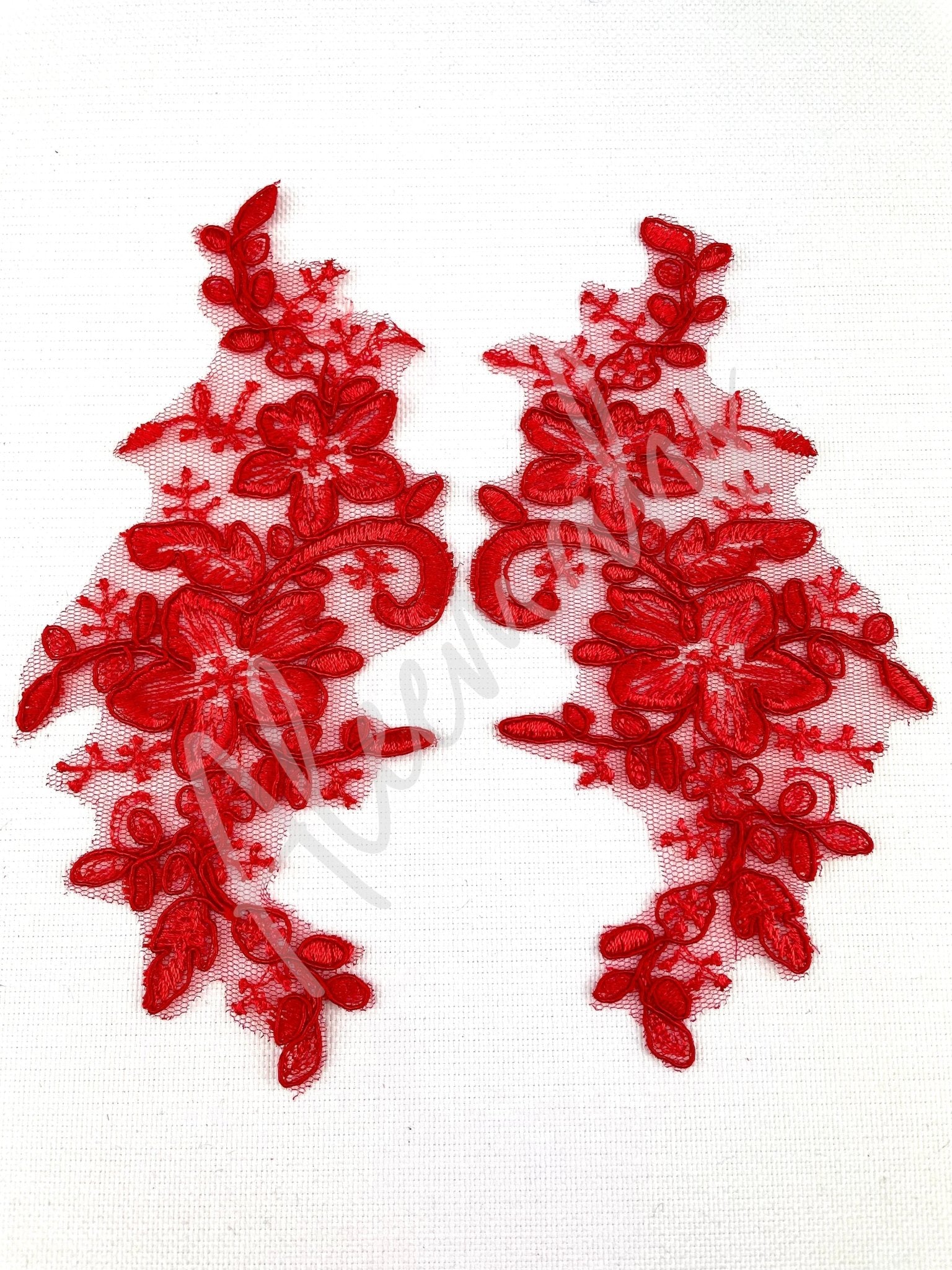 LA - 2104 Red lace pair - Aleemahs