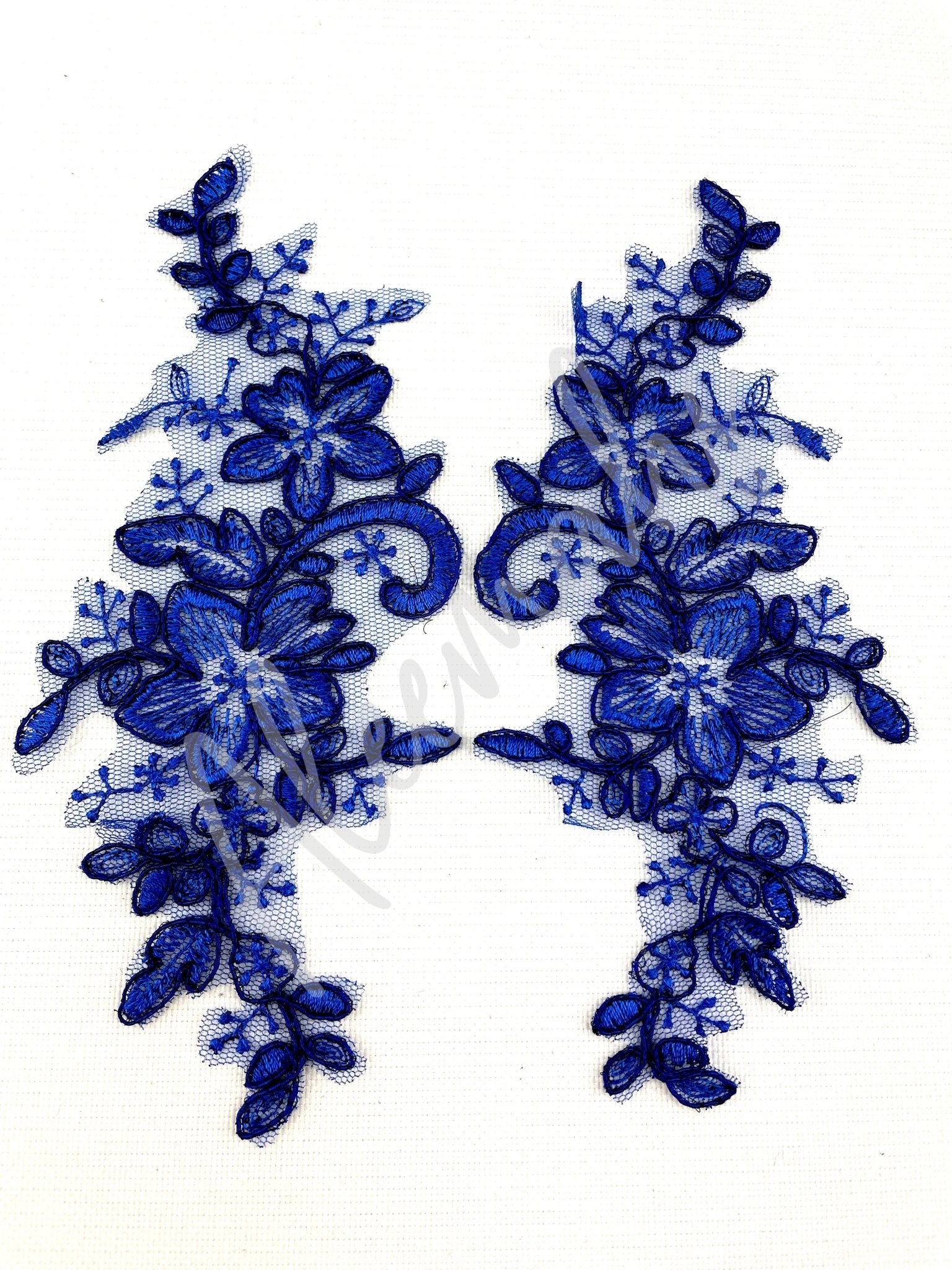 LA - 2104 Royal Blue lace pair - Aleemahs