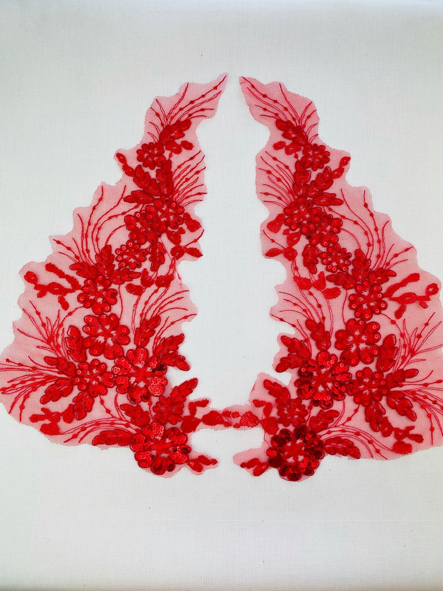 LA - 2110 - Red lace Pair - Aleemahs