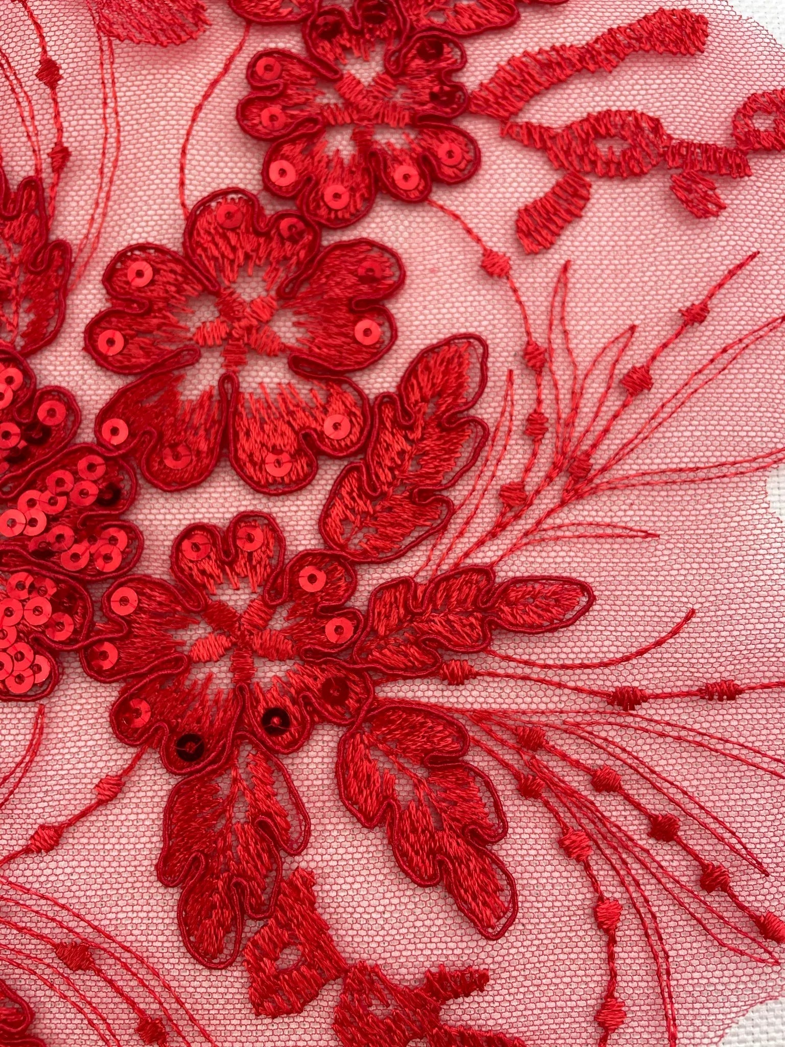 LA - 2110 - Red lace Pair - Aleemahs