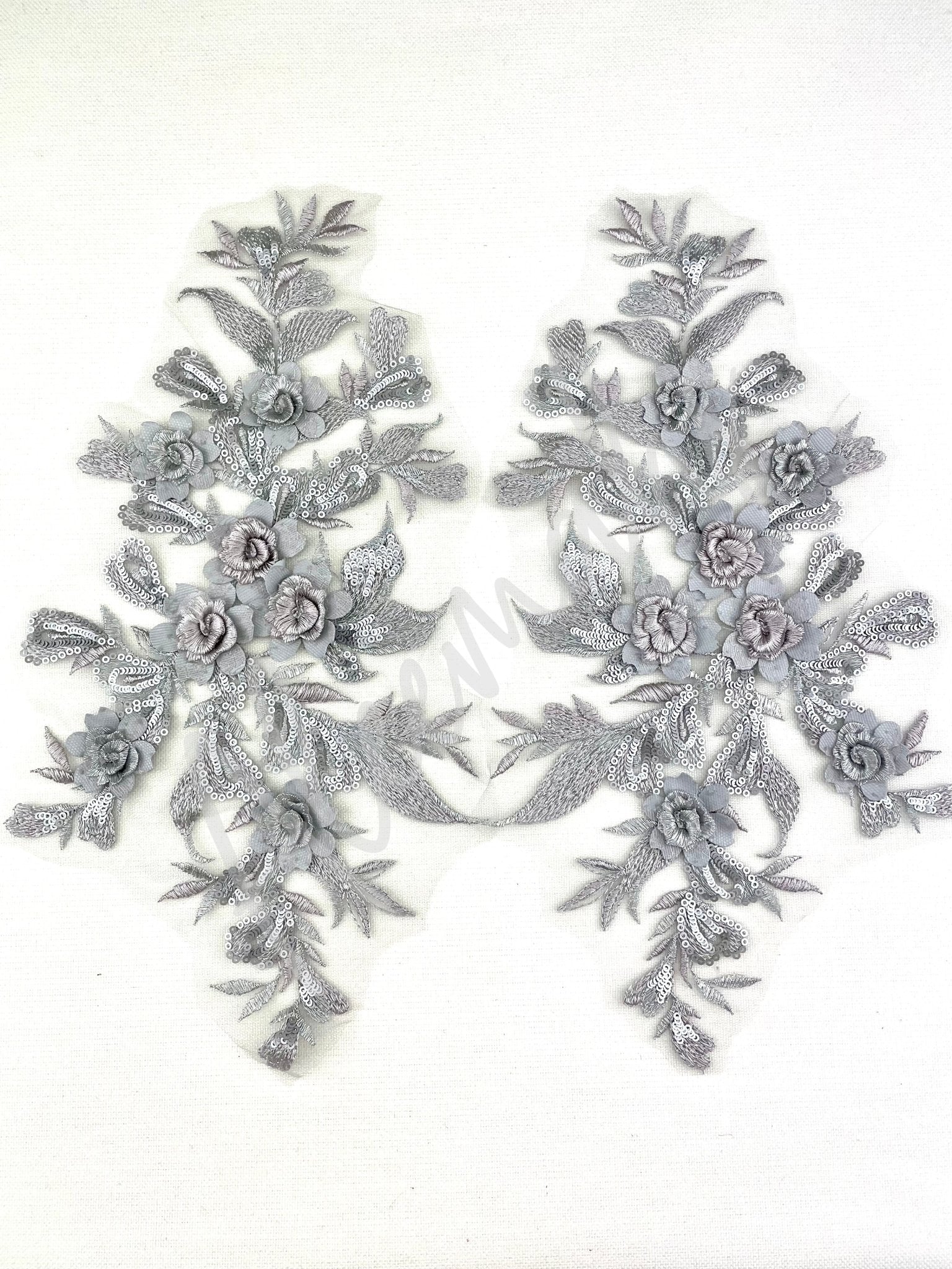 LA - 504 Silver / Grey lace pair - Aleemahs