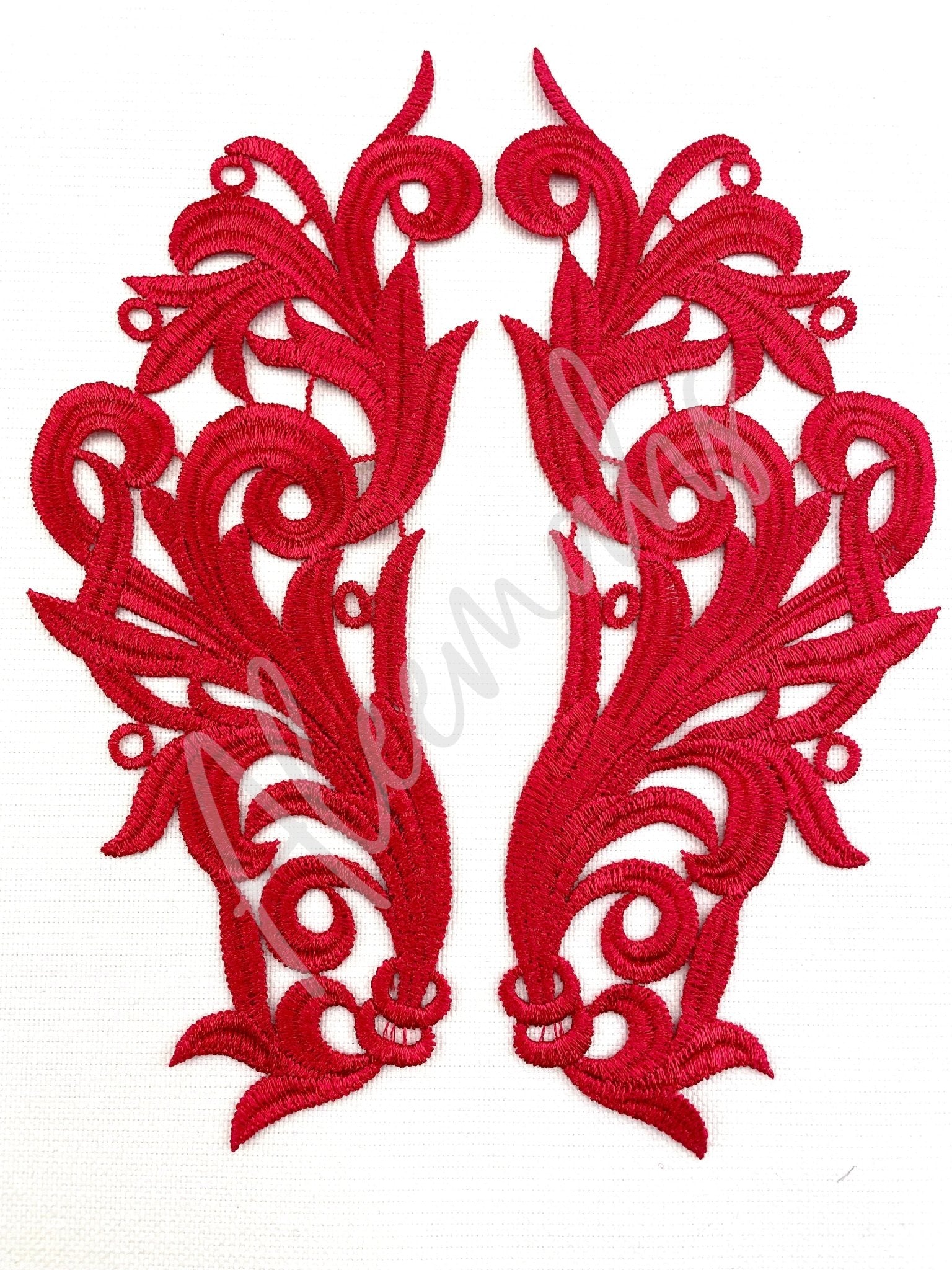 LA - 578 Red lace pair - Aleemahs