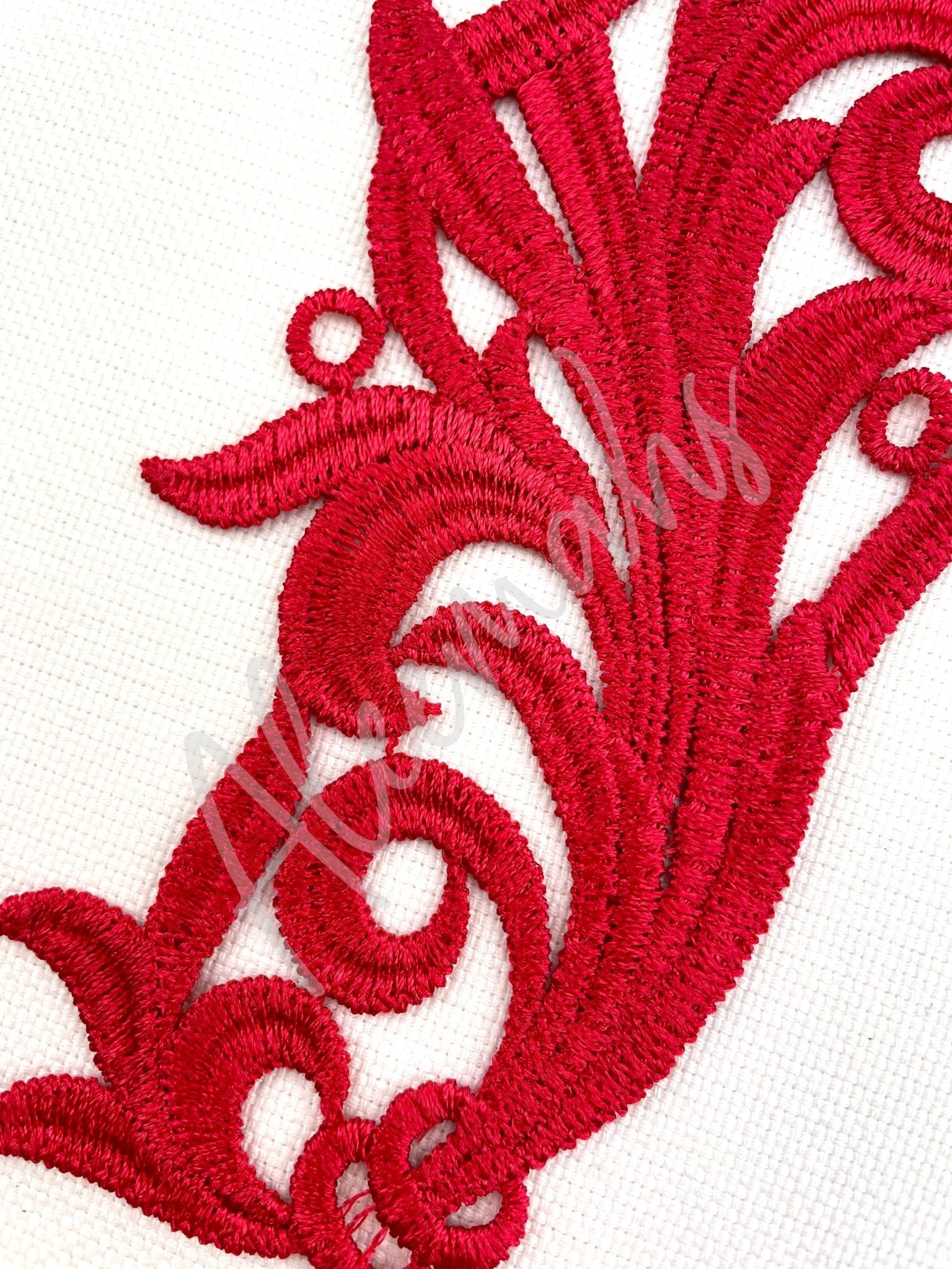 LA - 578 Red lace pair - Aleemahs