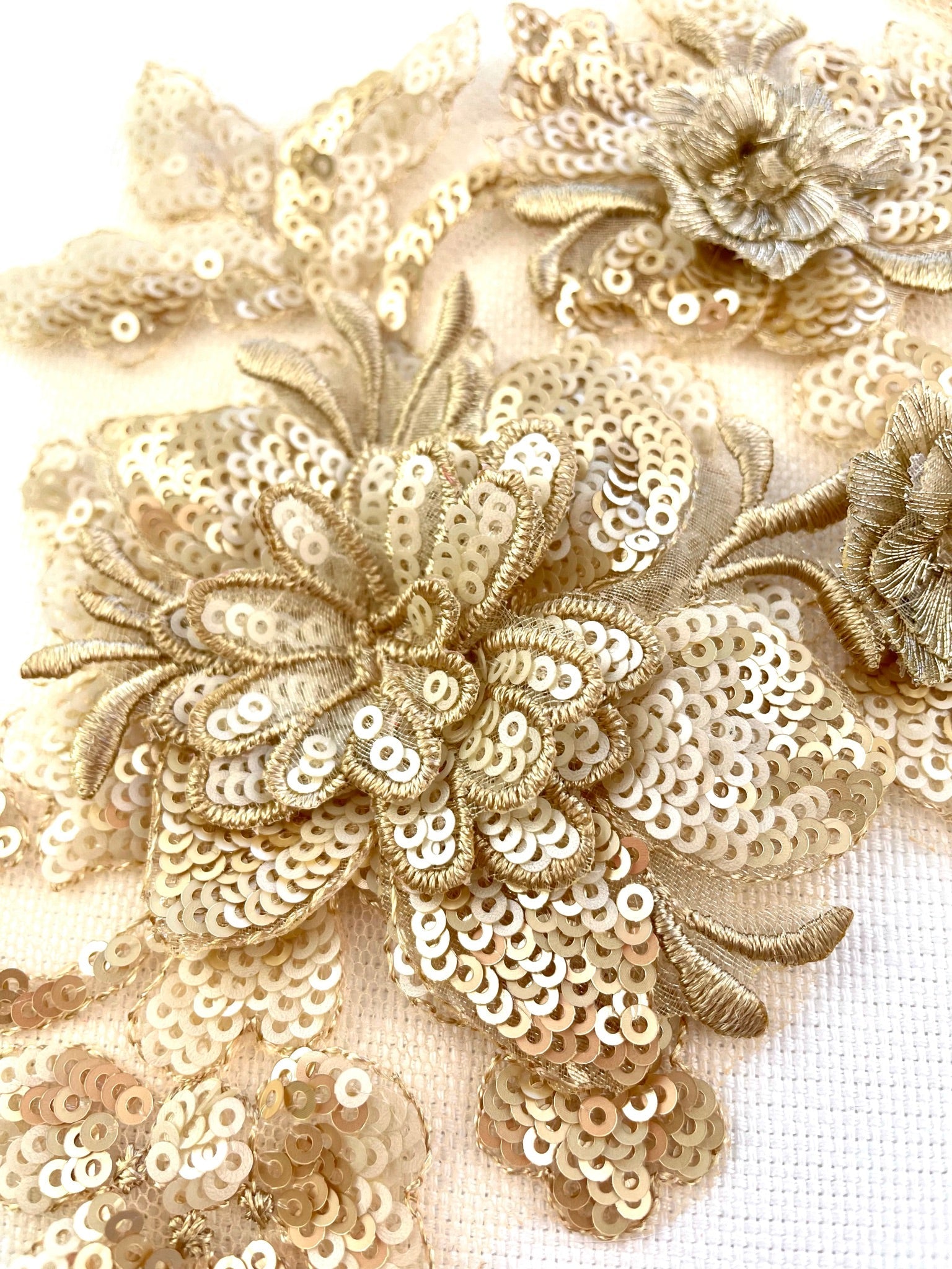 LA - 872: Lace applique Beige - Aleemahs