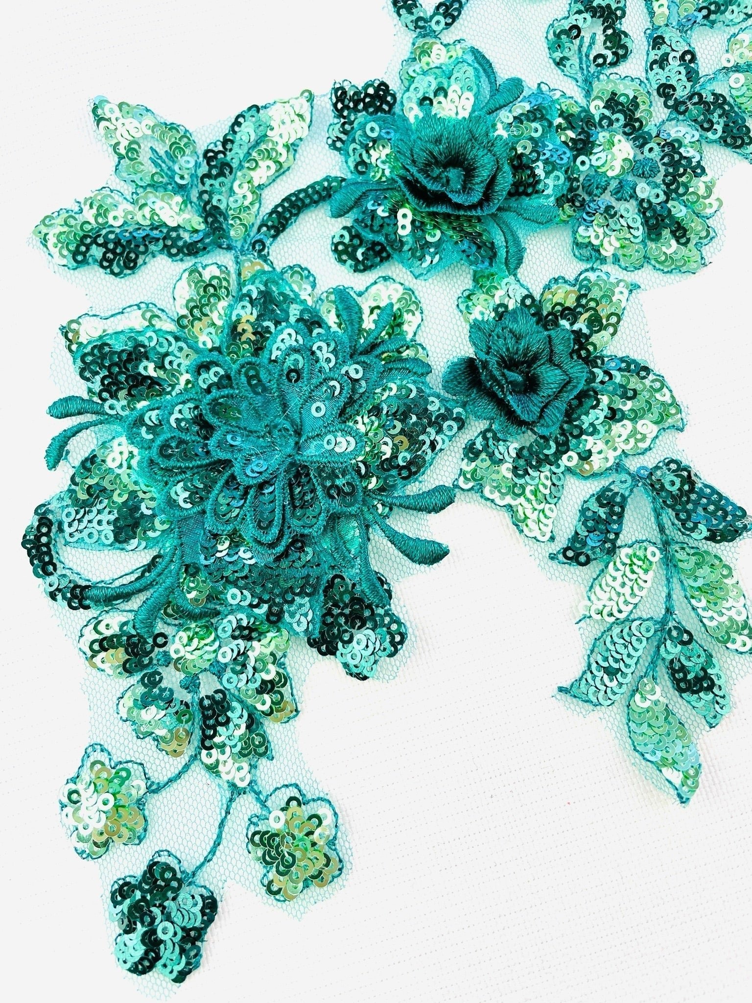 LA - 872: Lace applique Green - Aleemahs