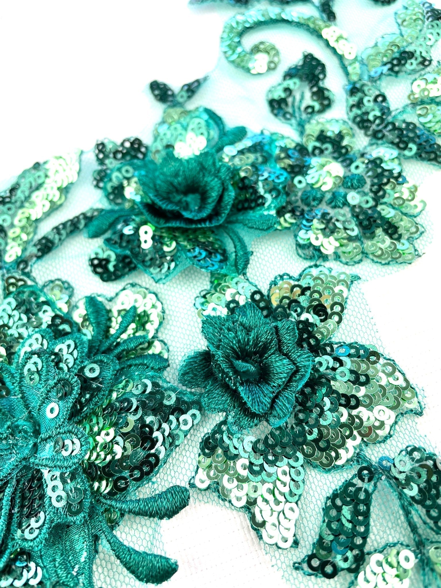 LA - 872: Lace applique Green - Aleemahs