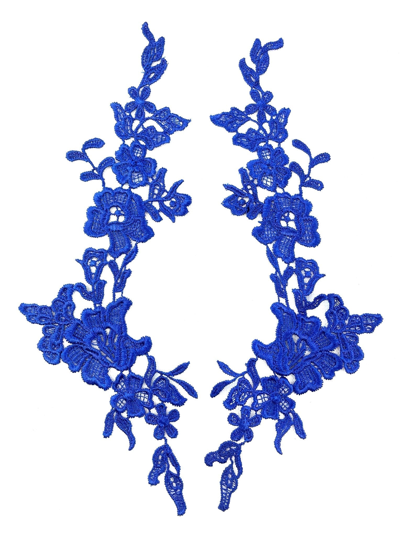 LA - 875: Lace applique Royal Blue - Aleemahs