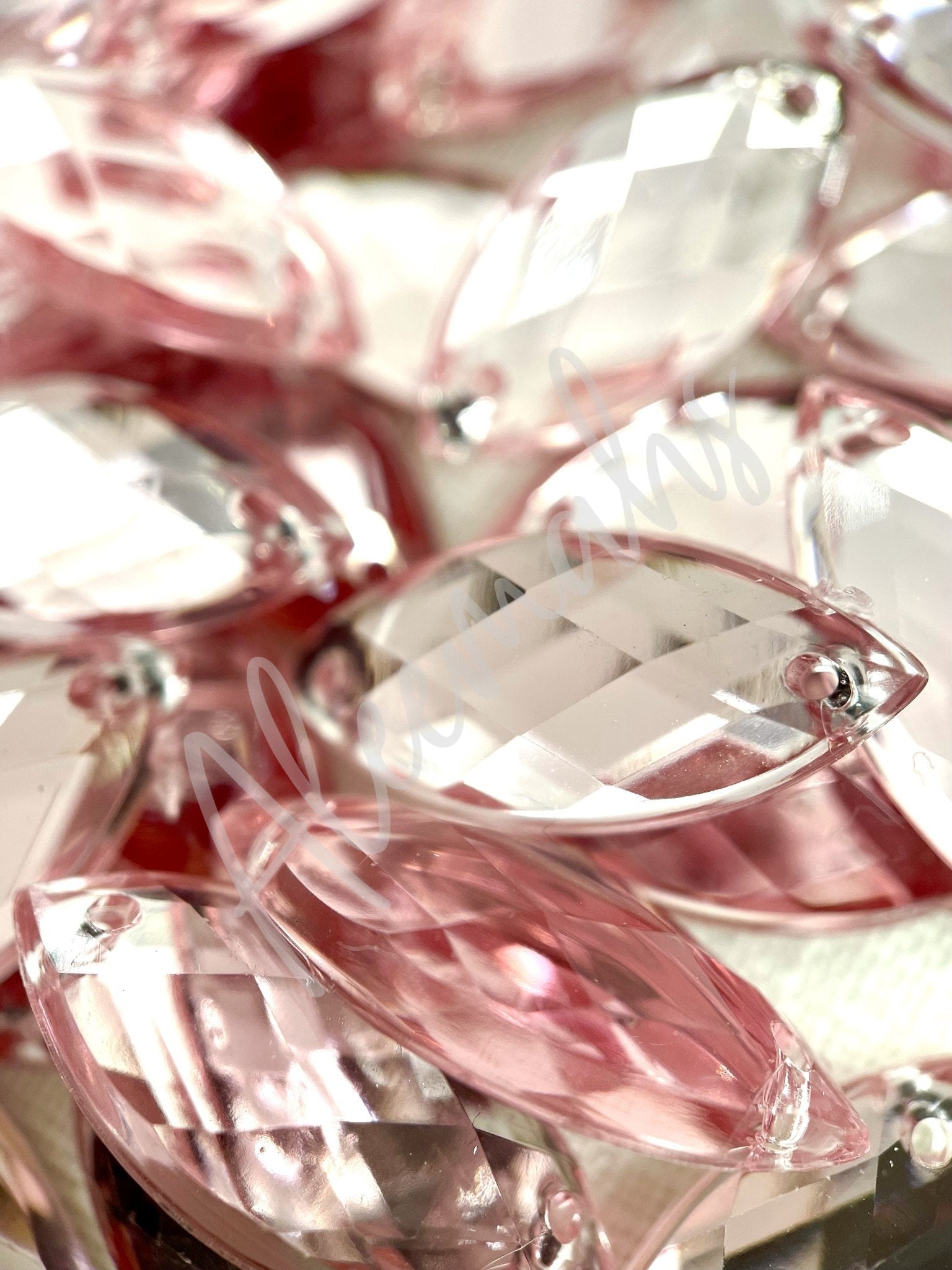 Light Rose Eye Acrylic Jewel - Aleemahs