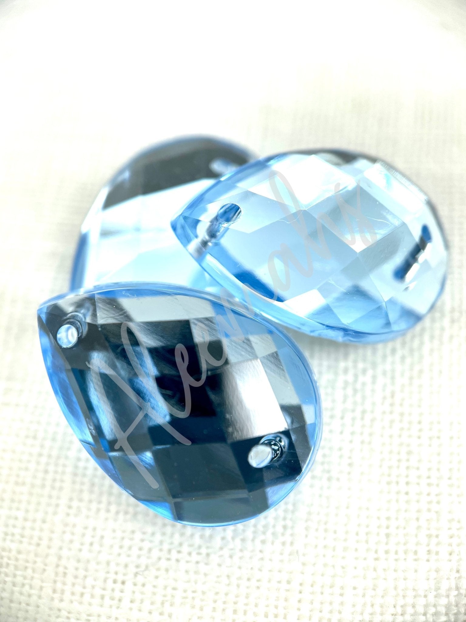 Light Sapphire Teardrop Acrylic Jewel - Aleemahs