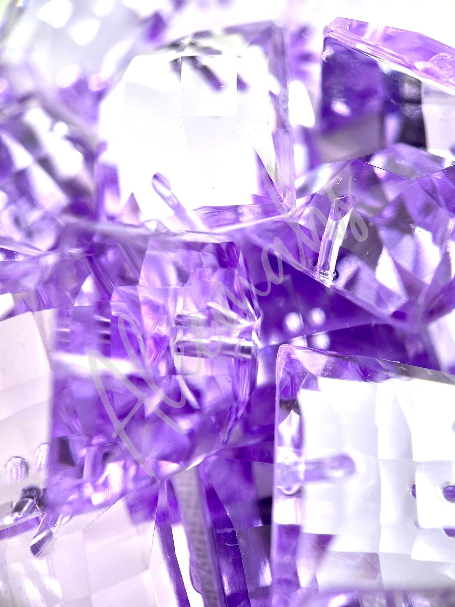 Lilac Square Acrylic Jewel - Aleemahs