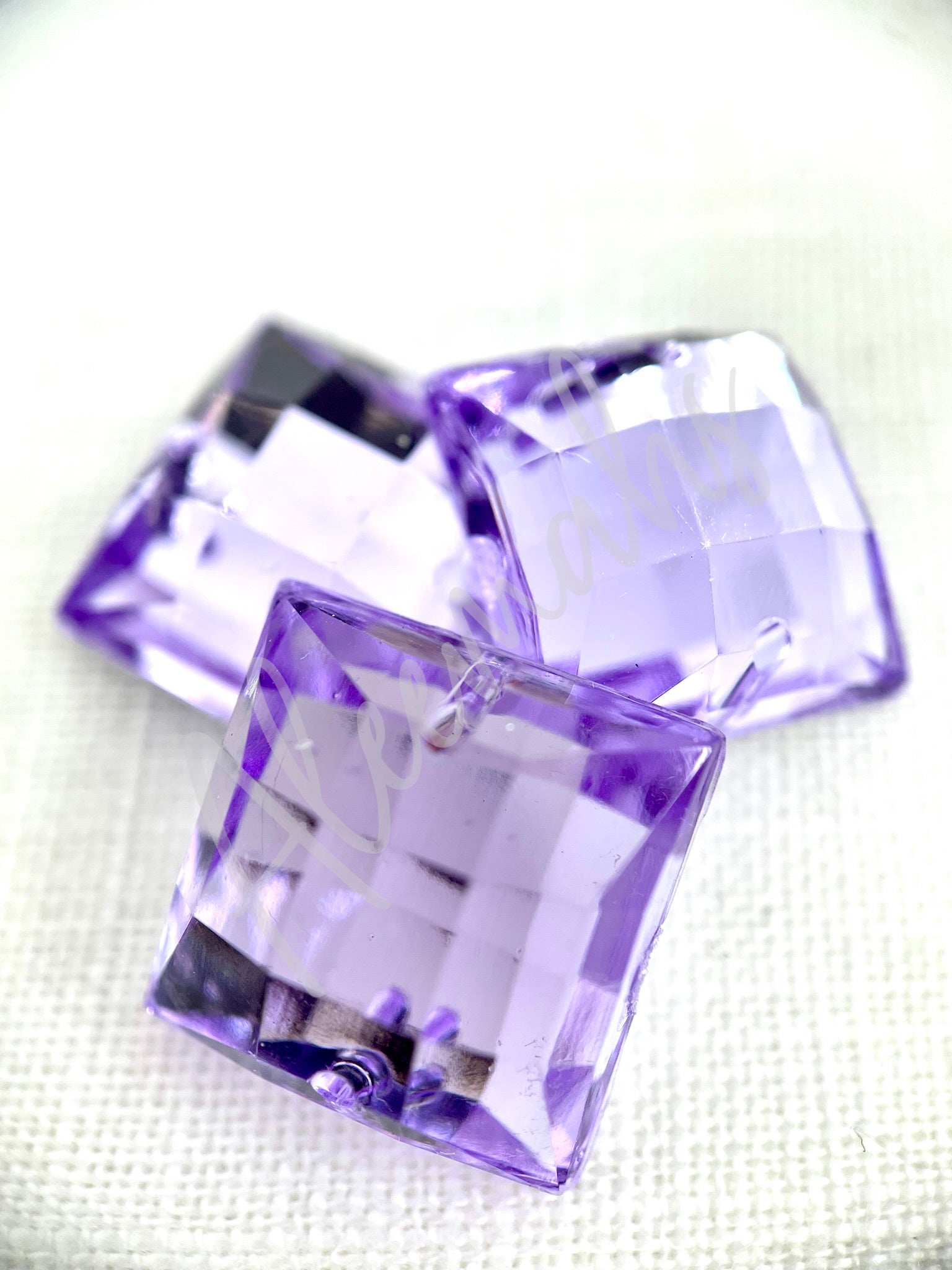 Lilac Square Acrylic Jewel - Aleemahs