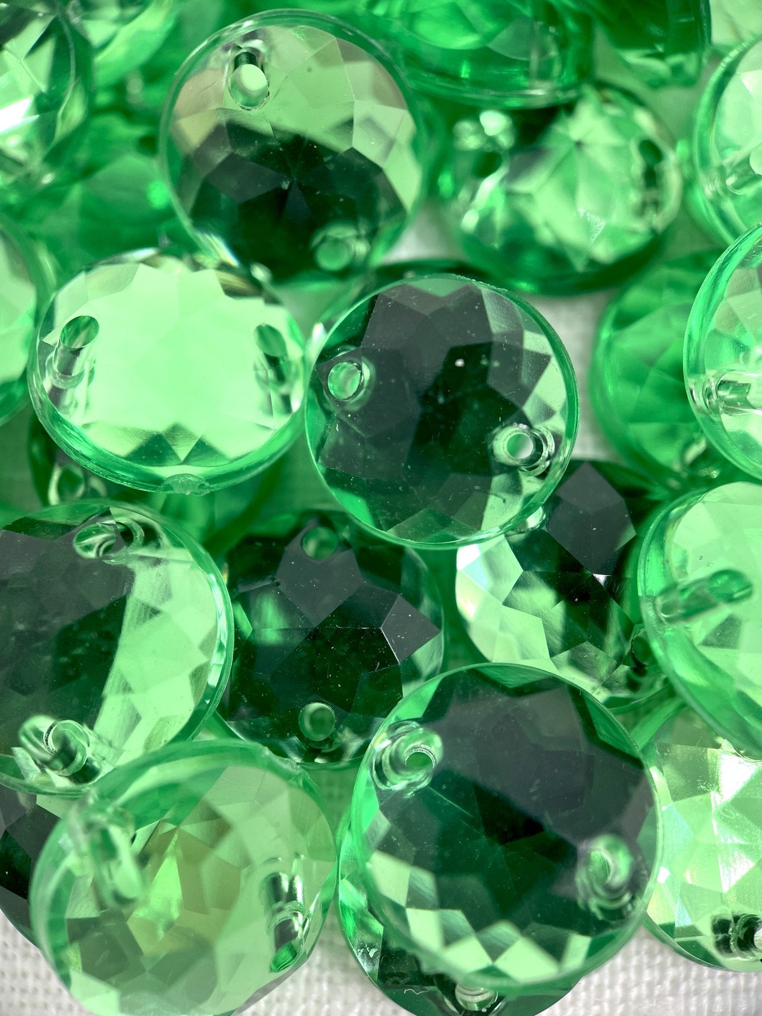 Lime Round Acrylic Jewel - Aleemahs