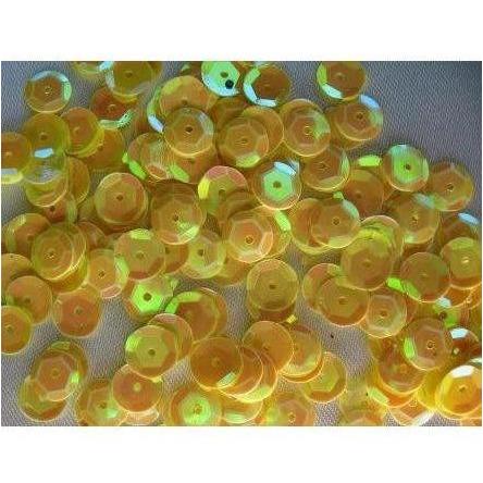 Loose 6 mm cup sequins - Yellow Iris - Aleemahs