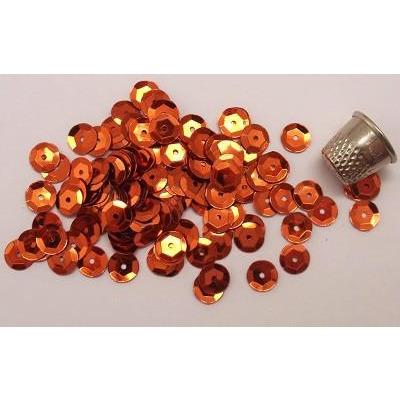 Loose 6mm cup sequins - Copper - Aleemahs