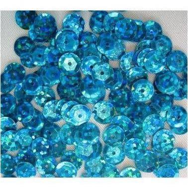 Loose 6mm cup sequins - Turquoise Laser - Aleemahs