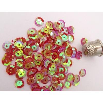 Loose 8mm cup sequin: Dark Peach Iris - Aleemahs