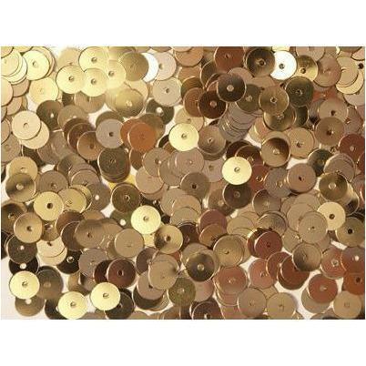 Loose 8mm flat sequins: Gold - Aleemahs