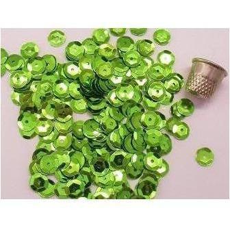 Loose 9mm cup sequins: Lime - Aleemahs