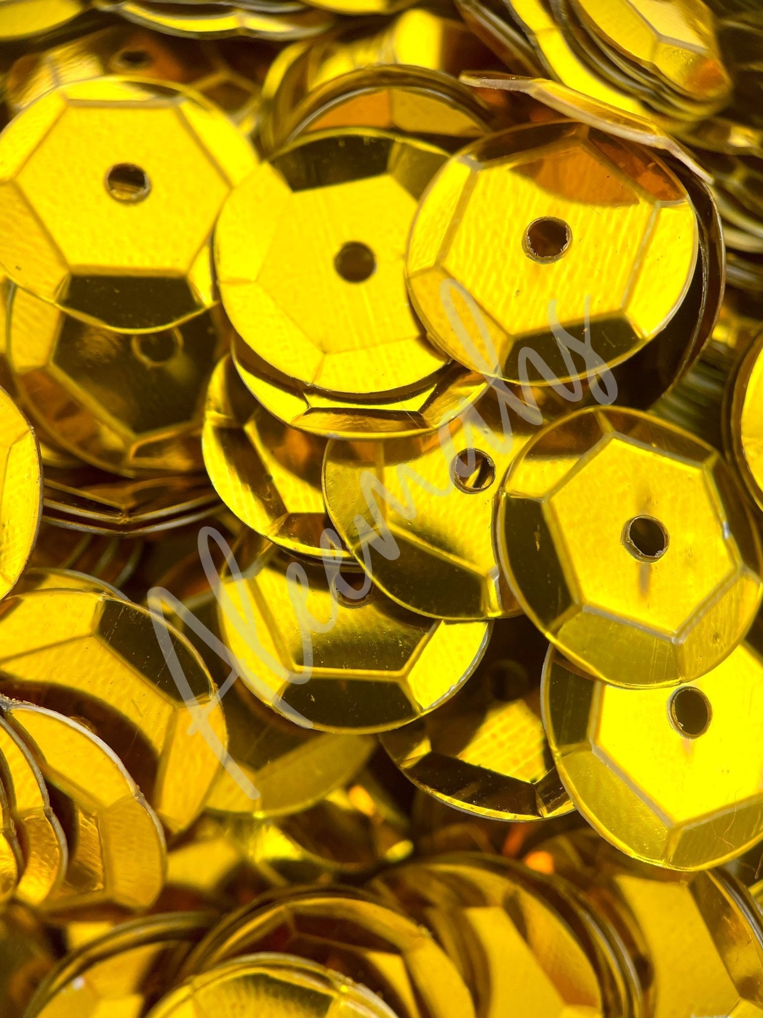 Loose Cup Sequins - Dark Gold - Aleemahs