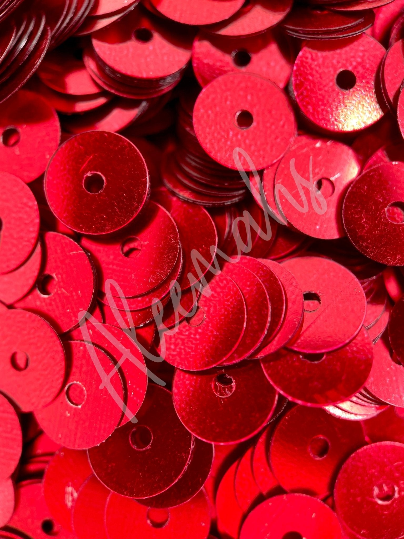 Loose Flat Sequins - Red - Aleemahs