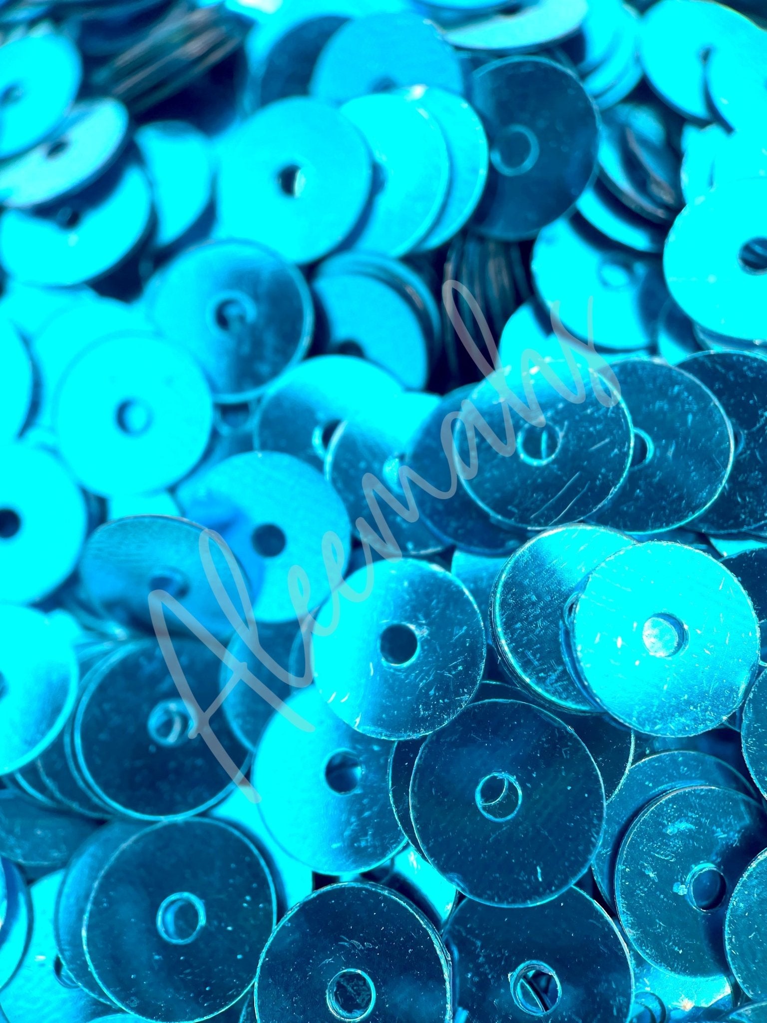Loose Flat Sequins - Turquoise - Aleemahs
