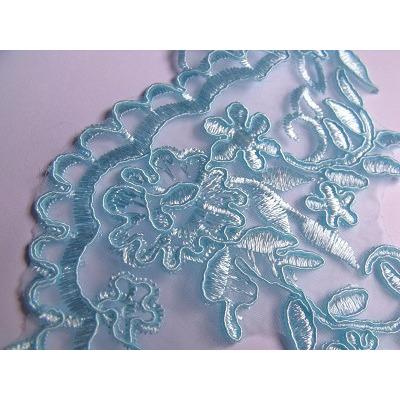 LT - 007 Blue Radiance (aqua) lace trim - Aleemahs