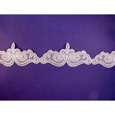 LT - 010 Silver lace trim - Aleemahs
