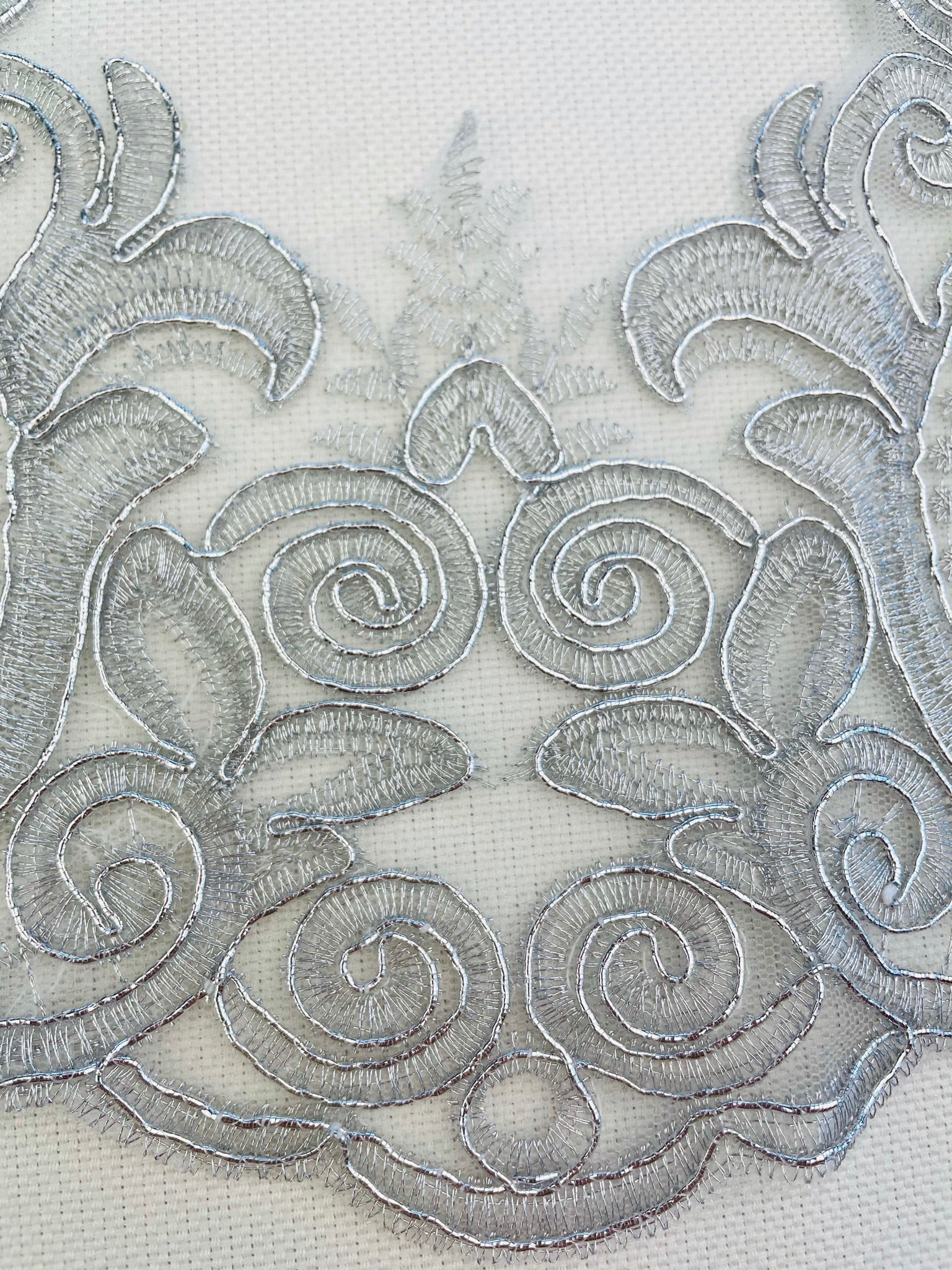 LT - 102 Lace Trim Silver - Aleemahs