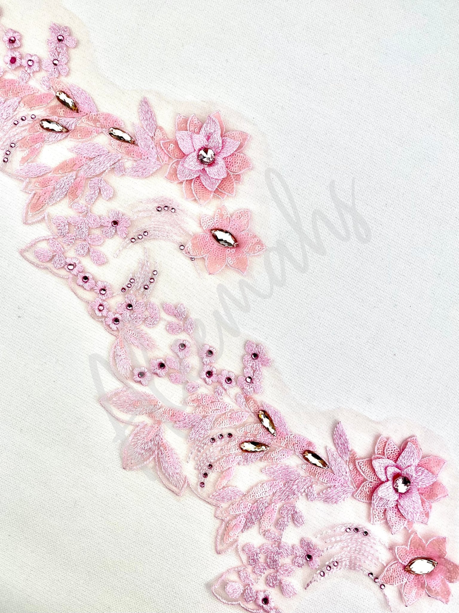 LT - 145 Lace Trim Light Pink - Aleemahs